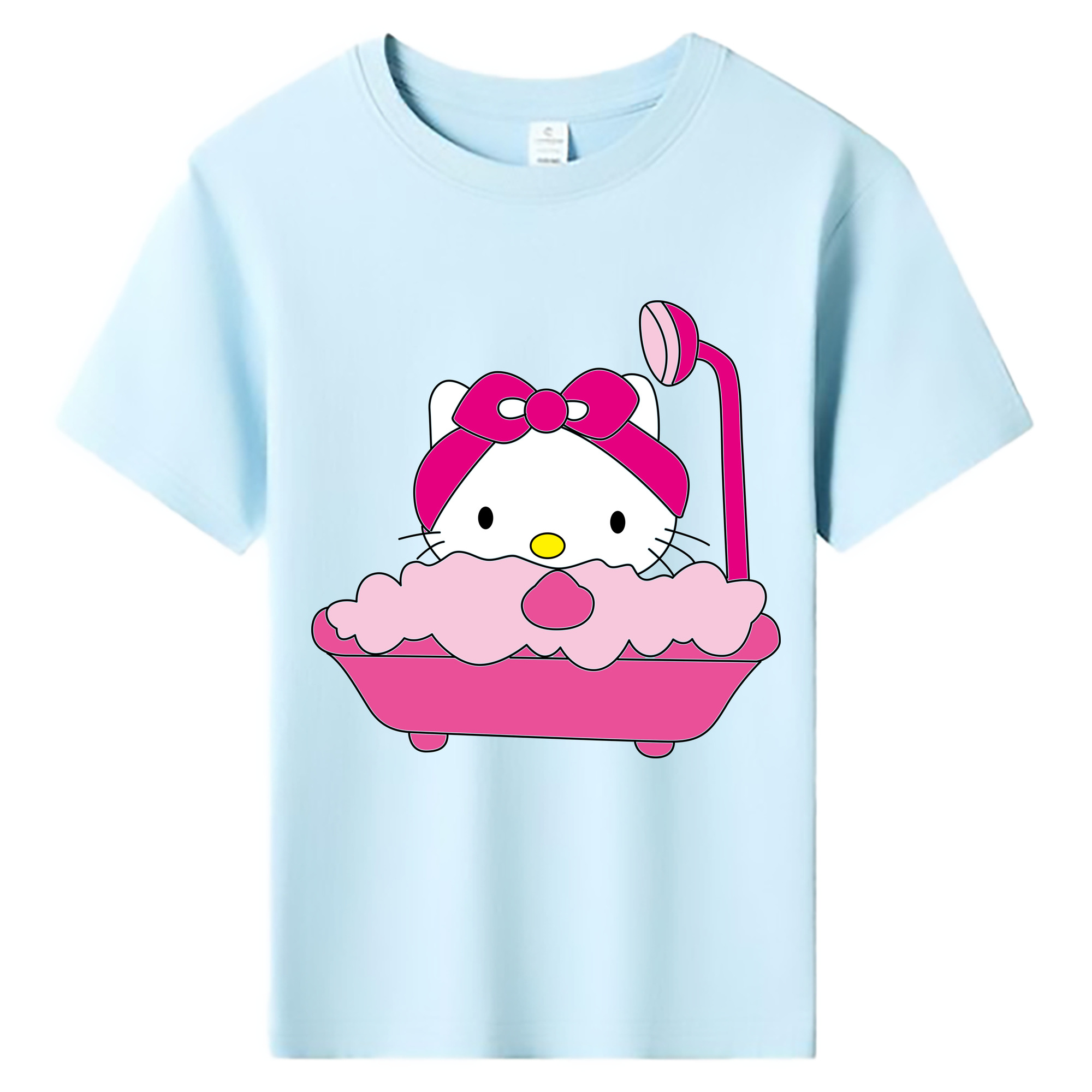 （画像用） Hello Kitty ハローキティ 綿100％キッズTシャツ（フロントプリント）